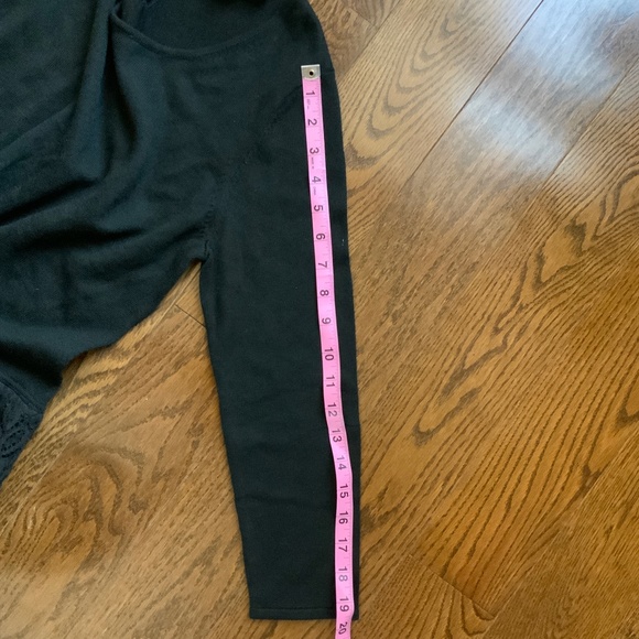 LOFT Black Sweater with Lace Detail and Bow on the back. Size M. - Picture 8 of 9